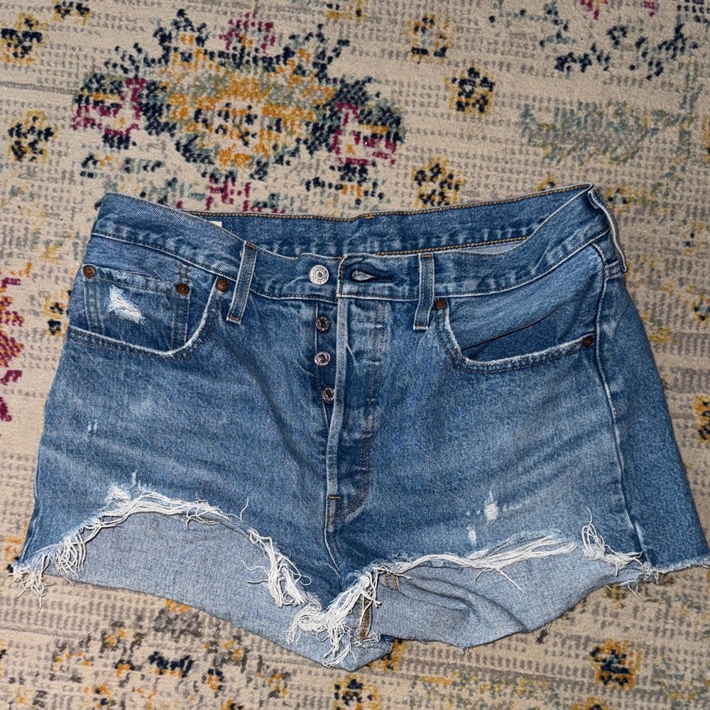 Denim Distressed Women Shorts